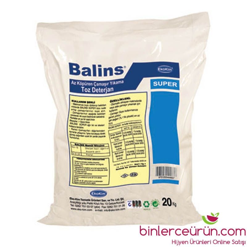 Endüstriyel Makine Toz Çamaşır Deterjanı Renkliler 20 kg