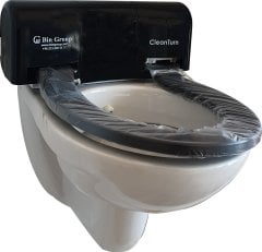 Clean Turn Sensörlü ve Butonlu -  Hijyenik Klozet Kapağı (SİYAH)