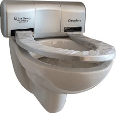 CleanTurn Hijyenik Akıllı Sensörlü - Butonlu Klozet Kapak Sistemi (SILVER)