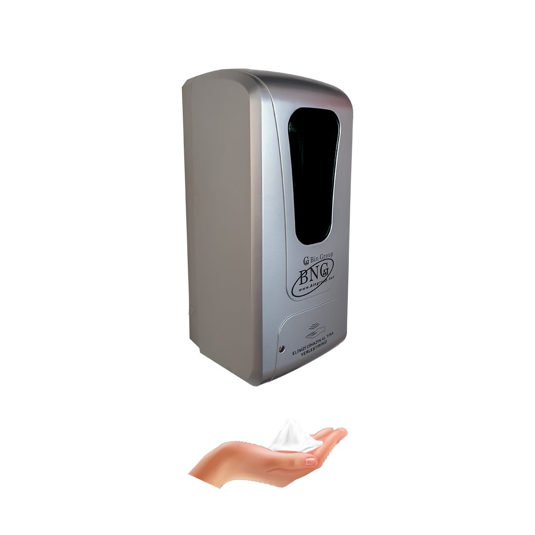 BNG Fotoselli Köpük Dispenseri Adaptörlü ve Pilli 850 ml (SILVER)