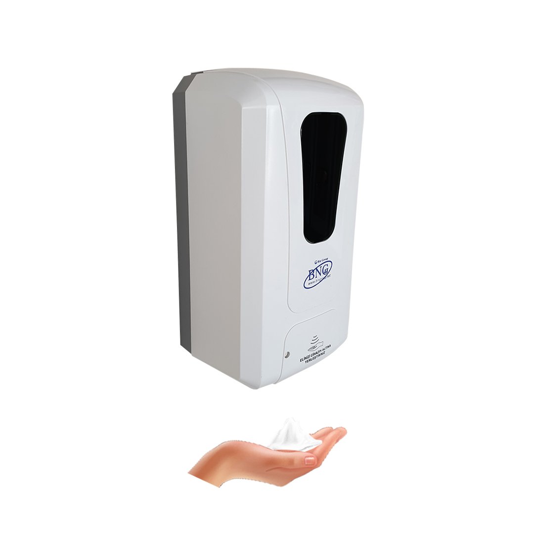 BNG Fotoselli Köpük Dispenseri Adaptörlü ve Pilli 850 ml (BEYAZ)