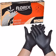 Floreks Polimer Muayene Eldieni Pudrasız (100 Adet) x 20 paket SİYAH